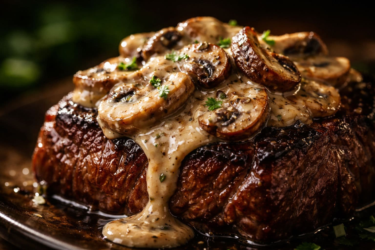 Molho de Cogumelo com Gelatina